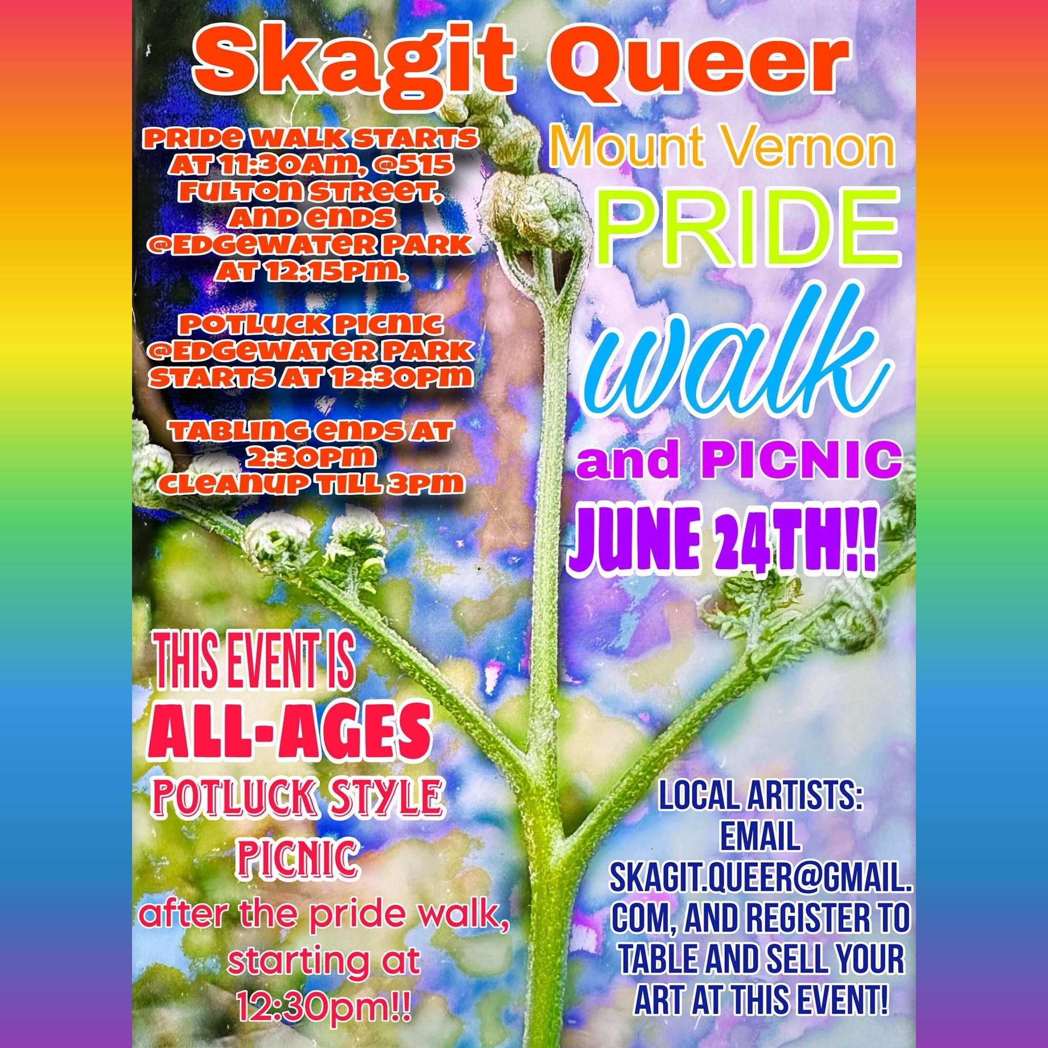 Mount Vernon Pride Walk and Picnic June 24th