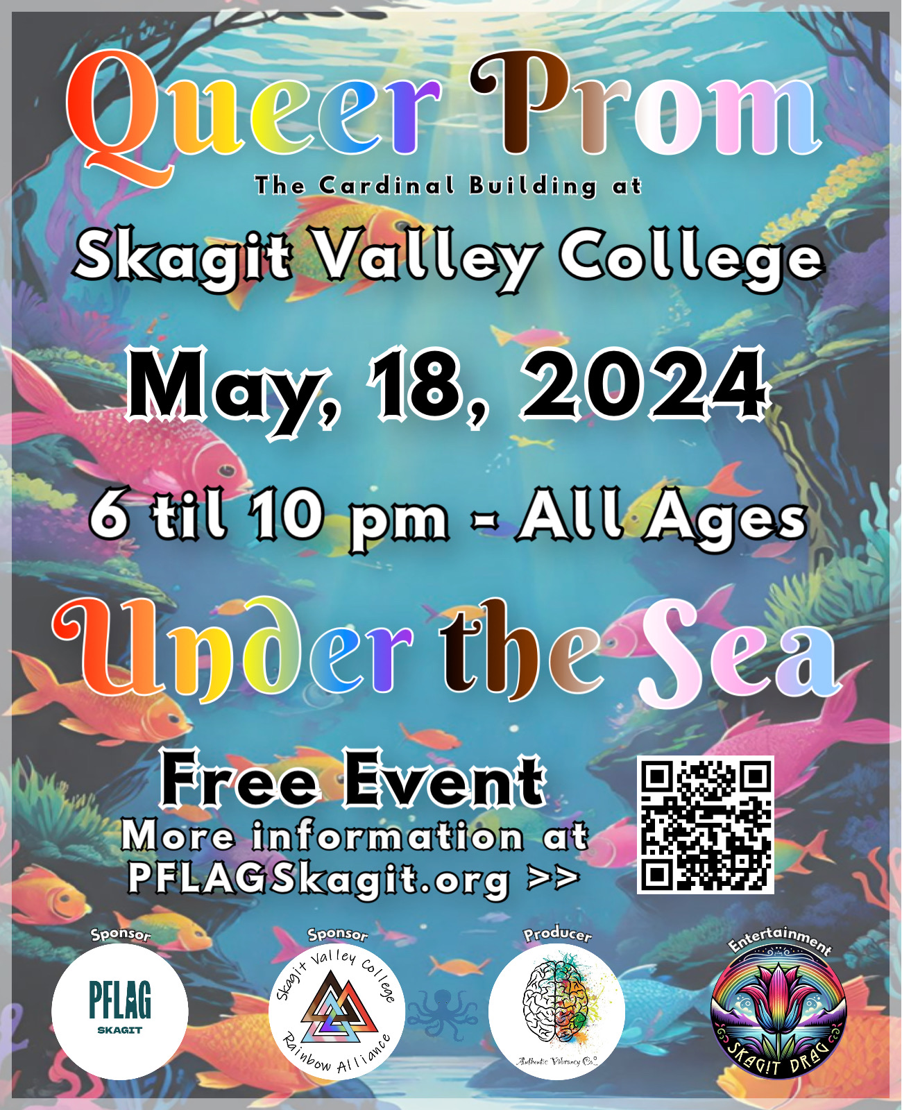 PFLAG SKAGIT & SVC RAINBOW ALLIANCE Presents QUEER PROM: UNDER THE SEA
